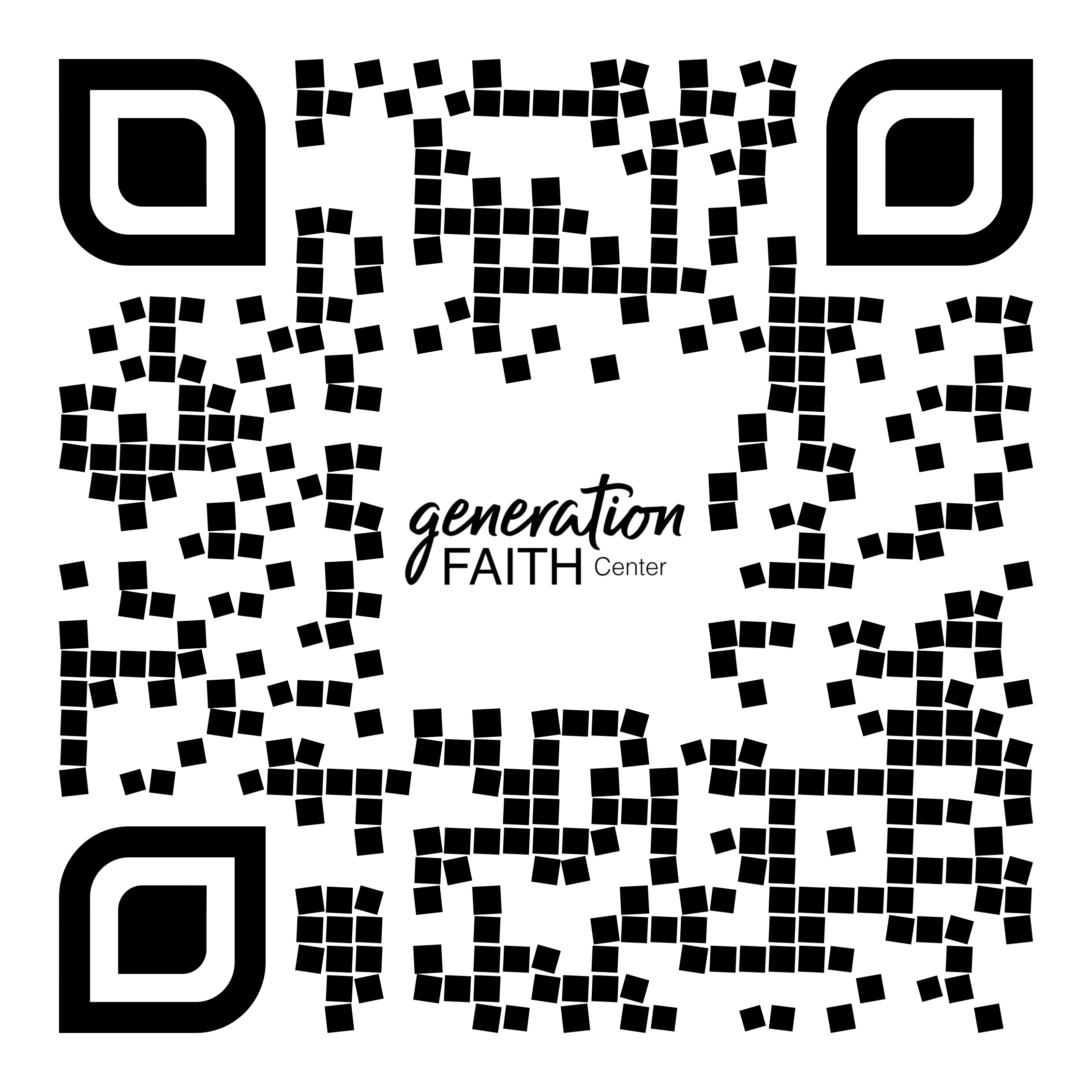 qr-code built for Generation Faith Center